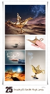 تصاویر با کیفیت چراغ جادو، علاءالدین از شاتر استوکAmazing ShutterStock Aladdin Magic Lamps