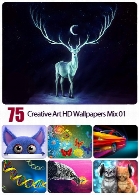 والپیپرهای با کیفیت هنری و خلاقانه75 Creative Art HD Wallpapers Mix 01