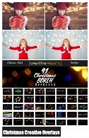 41 تصویر کلیپ آرت خلاقانه افکت های بوکه کریسمس برای روی عکس هاCM 41 Christmas Creative Overlays