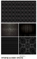 تصاویر وکتور تکسچر مشکی با طرح های متنوع از شاتر استوکAmazing ShutterStock Black Textures