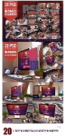تصاویر لایه باز قالب پیش نمایش و موکاپ لپ تاپ، تبلت و کامپیوترCM 20 PSD Mockup Bundle Business