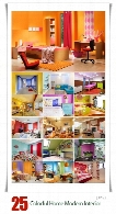 تصاویر با کیفیت طراحی داخلی مدرن خانه رنگارنگColorful Home Modern Interior