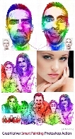 اکشن تبدیل تصاویر به نقاشی رنگارنگ از گرافیک ریورGraphicriver Smart Painting Photoshop Action