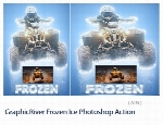 اکشن فتوشاپ ایجاد افکت یخی بر روی تصاویر از گرافیک ریورGraphicRiver Frozen Ice Photoshop Action