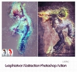 اکشن فتوشاپ ایجاد افکت انتزاعی بر روی تصاویر از گرافیک ریورGraphicriver Abstraction Photoshop Action
