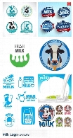 تصاویر وکتور آرم و لوگوی شیرMilk Logo