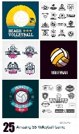 تصاویر وکتور بازی والیبال، توپ، تور از شاتر استوکAmazing ShutterStock Volleyball Game