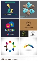 تصاویر وکتور آرم و لوگوی کودکانChildren Logo