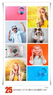 تصاویر با کیفیت هدفون، هندزفری از شاتر استوکAmazing ShutterStock Modern Headphones