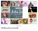 مجموعه اکشن های فتوشاپ با افکت های متنوعCM Mega Action Bundle