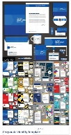تصاویر وکتور ست اداری، کارت ویزیت، سربرگ، بروشور و ...Corporate Identity Template