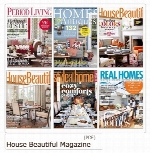 مجله دکوراسیون داخلی خانه، حمام و دستشویی، گلخانه، پذیرایی، اتاق خوابHouse Beautiful Magazine 2015