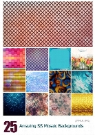 تصاویر وکتور پس زمینه های موزاییکی از شاتر استوکAmazing ShutterStock Mosaic Backgrounds