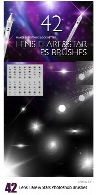براش فتوشاپ لنز خطوط نورانی و ستاره های درخشانCM Lens Flare And Stars Photoshop Brushes