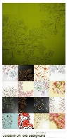 تصاویر وکتور پس زمینه های گلدار تزئینیCollection Of Vector Floral Background Picture Ornament Calligraphic Elements