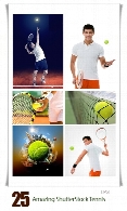 تصاویر با کیفیت تنیس، راکت، توپ تنیس از شاتر استوکAmazing ShutterStock Tennis
