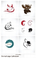 تصاویر وکتور لوگوهای متنوع حیواناتAnimal Logo Collection