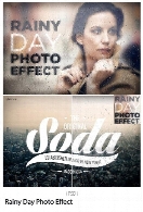 تصاویر لایه باز ایجاد افکت روز بارانی بر روی تصاویرRainy Day Photo Effect