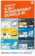 مجموعه قالب های آماده تجاری پاورپوینت از گرافیک ریورGraphicRiver Slidehacks 6 In 1 Powerpoint Bundle