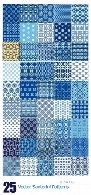 تصاویر وکتور پترن با طرح های سانتورینیVector Santorini Patterns