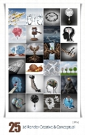 تصاویر با کیفیت ایده های خلاقانه سه بعدی3d Render Creative And Conceptual Images From Stock