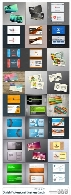 تصاویر وکتور کارت ویزیت با طرح های فانتزیStylish Professional Business Cards