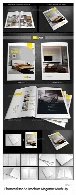 تصاویر لایه باز قالب پیش نمایش یا موکاپ بروشور و مجله A4 از گرافیک ریورGraphicRiver Photorealistic A4 Brochure Magazine Mock Up