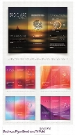 تصاویر وکتور بروشورهای تجاری و تبلیغاتی سه لتBusiness Flyer Brochure Tri Fold Advertising Booklet Vector