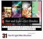 براش فتوشاپ ستاره و افکت های نورانی متنوع براش فتوشاپStar And Light Effect Brushes For Photoshop