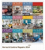 مجموعه مجلات طراحی دکوراسیون داخلی خانه و باغHomes And Gardens Magazine 2014 Full Collection