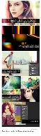 اکشن فتوشاپ ایجاد افکت های نورانی بر روی تصاویرCreativemarket Premium Looks 20 Photoshop Actions