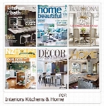 مجموعه مجلات دکوراسیون داخلی خانه، آشپزخانه، سالنInteriors Kitchens And Home Magazine
