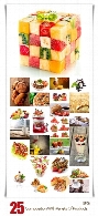 تصاویر با کیفیت ترکیب محصولات غذایی متنوع با یکدیگرComposition With Variety Of Products