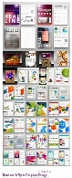 تصاویر وکتور قالب های آماده بروشورهای گرافیکیFlyers Template Design Collection In Vector From Stock