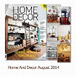 مجله طراحی دکوراسیون، طراحی داخلیHome And Decor August 2014