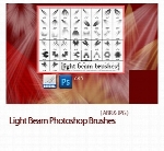 براش پرتوهای متنوع نورLight Beam Photoshop Brushes