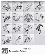 تصاویر وکتور پترن های گلدار تزئینیDecorative Patterns