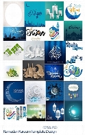 تصاویر وکتور ماه مبارک رمضانRamadan Kareem Template Design In Vector By Stock