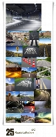 تصاویر با کیفیت جاده، جاده آسفالت، جاده کوهستانی و ...Roads Collection