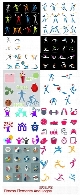 تصاویر وکتور آرم و لوگوهای بدنسازی از شاتر استوکAmazing ShutterStock Fitness Elements And Logos