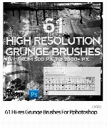 براش گرانج، خش، لکه و ... برای فتوشاپres Grunge Brushes For Pphotoshop