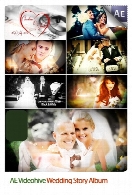 پروژه آماده افترافکت نمایش آلبوم تصاویر عروس و دامادVideohive Wedding Story Album