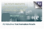 پروژه آماده افترافکت نمایش لوگو و متن در حالات مختلفVideoHive Text Animation Presets Projects For After Effects