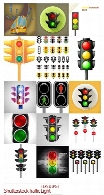 تصاویر وکتور چراغ راهنمایی رانندگی از شاتر استوکShutterstock Traffic Light