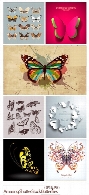 تصاویر وکتور پروانه های متنوع از شاتر استوکAmazing ShutterStock Butterfly