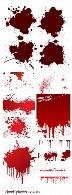 تصاویر وکتور قطره های خونBlood Splatters