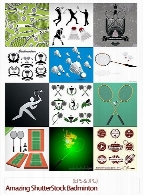 تصاویر وکتور بدمینتون از شاتر استوکAmazing ShutterStock Badminton