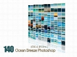 مجموعه ی زیبا از گرادینت رنگ اقیانوس برای فتوشاپ140 Ocean Breeze Photoshop Gradients