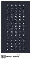 تصاویر لایه باز آیکون وبPSD Web Icons 80 Thin Icons