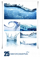 تصاویر با کیفیت آب، امواج آب، ذرات پخش شده آبWater UHQ Stock Photo